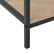 5 FIVE SIMPLY SMART - Meuble Console en métal noir et tiroirs aspect chevron 110 x 35 cm - vignette