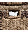 ATMOSPHERA - Set de 5 Paniers de rangement en Seagrass Beige et Marron - vignette