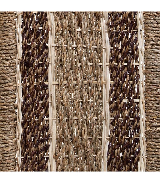 ATMOSPHERA - Set de 5 Paniers de rangement en Seagrass Beige et Marron - large
