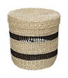 ATMOSPHERA - Lot de 2 Paniers de rangement avec couvercle D 38 et D 33 cm - vignette