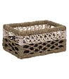 ATMOSPHERA - Set de 8 Paniers de rangement en Seagrass Beige et Noir - vignette