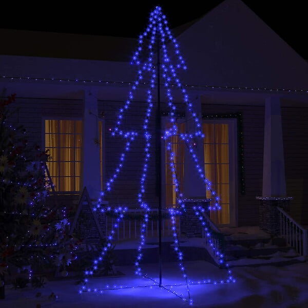 VIDAXL - vidaXL Arbre de Noël cône 360 LED d'intérieur/d'extérieur 143x250 cm - large