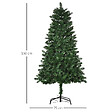 HOMCOM - Sapin de Noël artificiel Ø 75 x 150H cm 454 branches épines imitation Nordmann grand réalisme vert - vignette