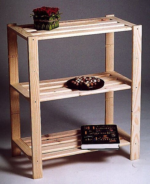 CENTRALE BRICO - Etagère Pin, 3 tablettes , l.70 x P.30 x H.90 cm - large