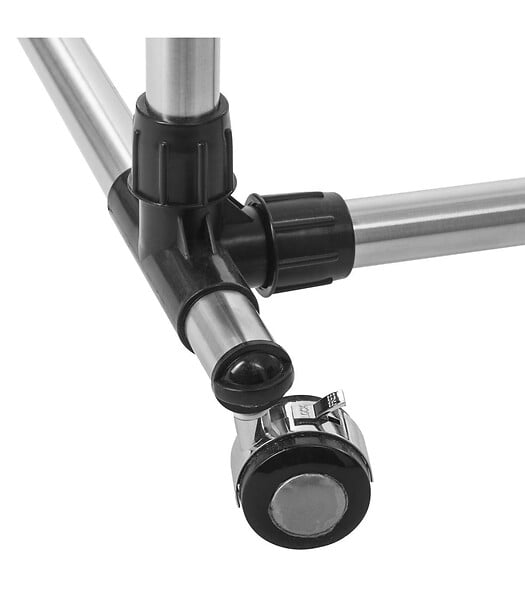 5 FIVE SIMPLY SMART - Portant à vêtements en Acier Inox Double barre extensible en hauteur et largeur - large