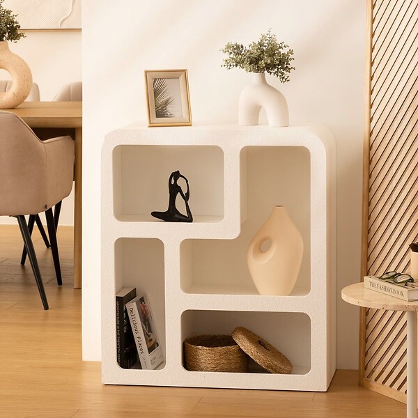 ATMOSPHERA - Meuble 4 niches en Bois Blanc 75 x 85 cm - large