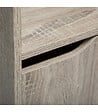 5 FIVE SIMPLY SMART - Meuble Étagère 4 Cases de rangement 2 Portes effet bois naturel H. 146.5 cm - vignette