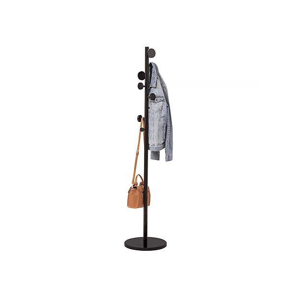 5 FIVE SIMPLY SMART - Porte-manteaux 8 Patères en bois Noir H 176 cm - large