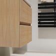 GODART - Meuble salle de bain 70 cm - Plan vasque Solid surface - Effet chêne sonoma - A suspendre - Karaib 2 - vignette
