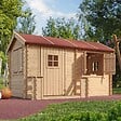 TIMBELA - Timbela M503 Maison en bois pour enfants - 178x241xH151cm / 2.63m2 - vignette