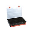 INTEC - Boîte de rangement professionnelle Organiseur 23 compartiments amovibles Noir Orange 44.3 x 31.7 x 8 cm (L x l x h) INTEC - vignette