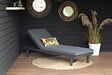 CHALET & JARDIN - Bain de soleil Aveiro en aluminium - matelas en polyester - Anthracite - vignette