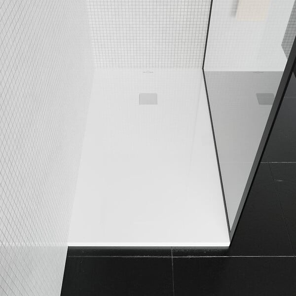 VILLEROY ET BOCH - Receveur découpable 150 X 90  Exclusive rectangle blanc - large