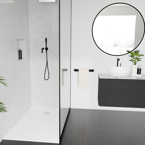 VILLEROY ET BOCH - Receveur découpable 180 X 90  Exclusive rectangle blanc - large