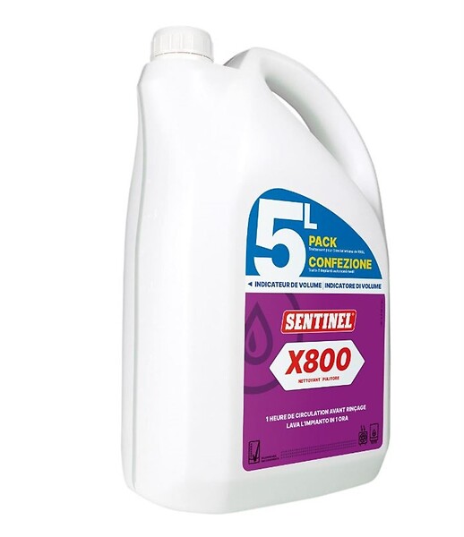 SENTINEL - Désembouant Rapide X800 - Bidon de 1L- réf : X800L-12X1L-FR - SENTINEL - large
