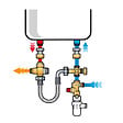THERMADOR - Kit de sécurité chauffe-eau Thermador KMIXVI siège inox GSLI vertical - vignette