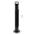 HOMCOM - Ventilateur colonne tour oscillant silencieux 40 W télécommande panneau contrôle tactile 3 vitesses Ø 18 x 78H cm noir - vignette