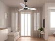 PURLINE - Ventilateur de plafond Réversible  Thermostat Wifi Moteur à courant continu Toits en pente Télécommande Hypersilence Mémoire Shopify Vendible (AUTOMATIQUE) - vignette