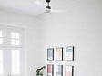 PURLINE - Ventilateur de plafond Réversible  Thermostat Dimmable Wifi Moteur à courant continu Toits en pente Télécommande Lumière à trois tons Hypersilence Mémoire - vignette