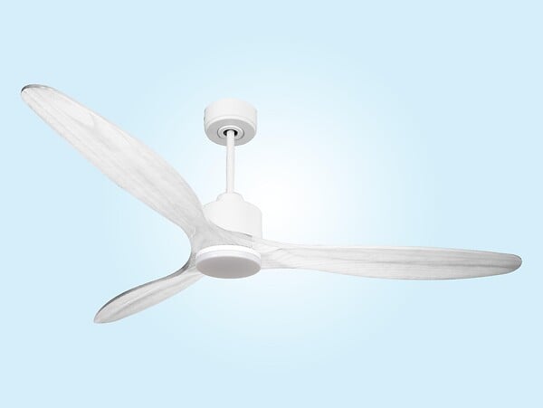 PURLINE - Ventilateur de plafond Réversible  Thermostat Dimmable Wifi Moteur à courant continu Toits en pente Télécommande Lumière à trois tons Hypersilence Mémoire - large
