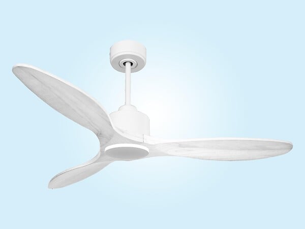PURLINE - Ventilateur de plafond Réversible  Thermostat Wifi Moteur à courant continu Toits en pente Télécommande Hypersilence Mémoire - large