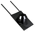 POUJOULAT - Solin avec collerette 30 à 45° Noir mat SIA 45° Ø230 POUJOULAT - noir Gra Ral 9030 - 31999051 - vignette