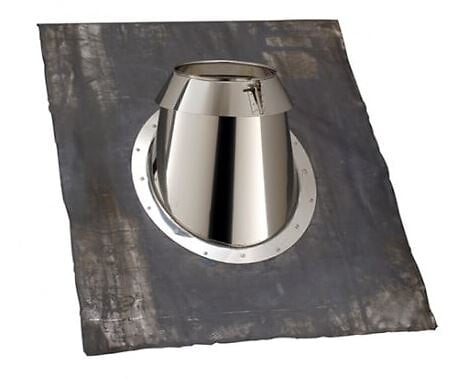 POUJOULAT - Solin universel Sum Multi 230I POUJOULAT 30 à 45° Inox/Noir mat RAL9019 - 31999453 - large