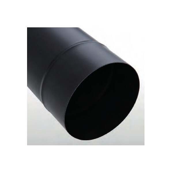 TEN - Tuyau rigide TEN 344011 émail noir mat 100cm D150mm - large