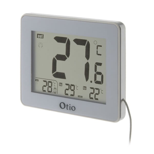 OTIO - Thermomètre intérieur extérieur filaire Blanc - Otio - large