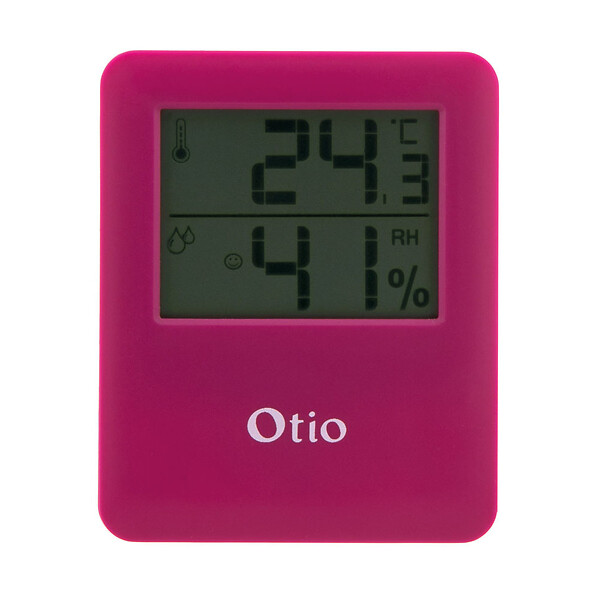 OTIO - Thermomètre hygromètre magnétique LCD - Rose - Otio - large