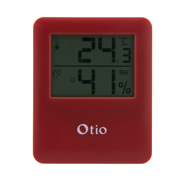 OTIO - Thermomètre hygromètre magnétique LCD - Bordeaux - Otio - large