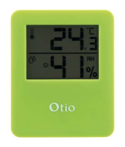 OTIO - Thermomètre hygromètre magnétique LCD - Vert - Otio - large
