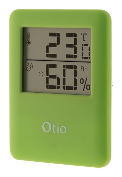OTIO - Thermomètre hygromètre magnétique LCD - Vert - Otio - large