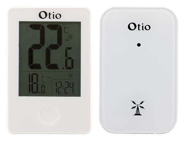 OTIO - Thermomètre intérieur/extérieur avec capteur sans fil - Blanc - Otio - large
