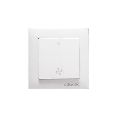 ATLANTIC - Bouton Poussoir Universel Pour Vmc Simple Flux Hygroréglable - Blanc - large