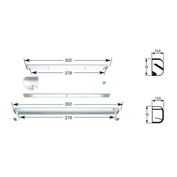 NICOLL - ENTREE AIR UNIV 250X12 BLC - large