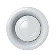 UNELVENT - Bouche d'extraction et d'insufflation BEM métallique rond 100mm réglable - UNELVENT - 850017 - vignette