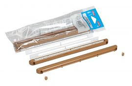 NICOLL - Kit double régulateur + déflecteur + cache vis + vis 22m³ NICOLL - bois clair - 1KHF122C - large