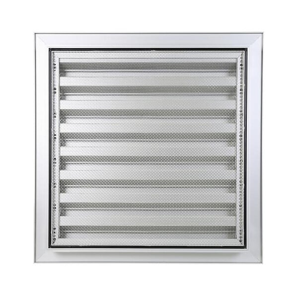 RENSON - Grille murale à encastrer RENSON F1 anodisé argent moustiquaire inox - 500 x 300 mm - 41153 - large
