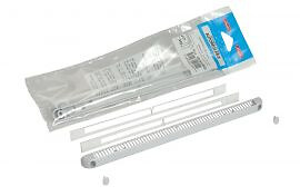 NICOLL - Kit simple entrée d'air réglable 30m³ + Cache vis + Vis NICOLL - Gris clair - 1KVR130G - large