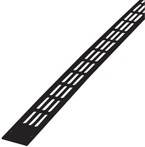 RENSON - Grille plate alu 478/2 375mm noir ral 9005 - RENSON - 10438 - large