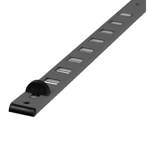RENSON - Grille à glissière alu 485/2 375 noir ral 9005 - RENSON - 17373 - large