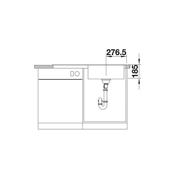 BLANCO - Evier à Encastrer 100cm Silgranit Jasmin - 524171 - large
