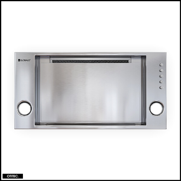 OTITEC - Hotte Casquette Aspirante Silencieuse - 60 cm - 525 m3/h - RETIO - Inox - large