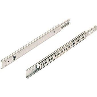HETTICH - Paire de coulisses à billes KA 1730 HETTICH - Rainure 17 mm - L.380 mm - Acier zingué - Pour tiroir 250 à 390 mm - 71836 - large