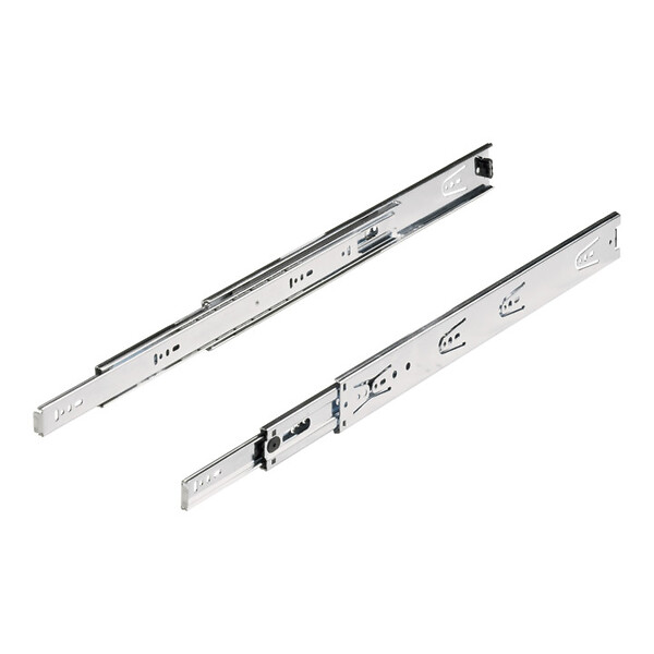 HETTICH - Paire de coulisses HETTICH KA5632 L.700mm - Largeur d'installation 12,7 mm - 45 kg - 41355 - large