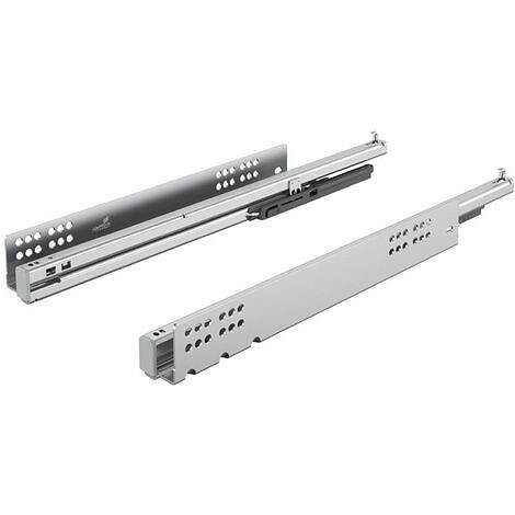 HETTICH - Paire de coulisses à billes KA 3434 HETTICH - Charge 20 kg - L.450 mm - Pour support clavier coulissant - 77803 - large
