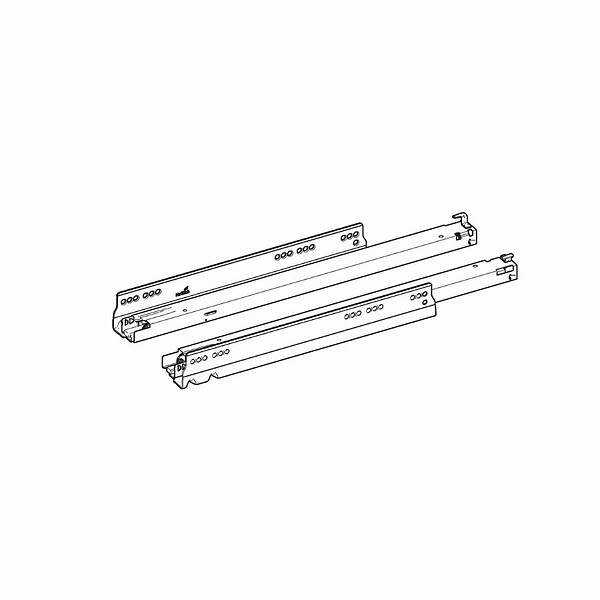 HETTICH - Coulisse Actro You L.400 40 kg HETTICH Silent System set - 9257004 - large