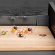 EMUCA - tiroir Extérieur Vertex 40kg côtés en verre 93mm de haut, 450mm de profondeur, Acier & Aluminium et Verre, Gris Anthracite - vignette