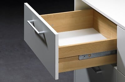 HETTICH - Paire de coulisses à billes KA 270 HETTICH - Rainure 27 mm - L.550 mm - Pour tiroir 350 à 550 mm - 25156 - large